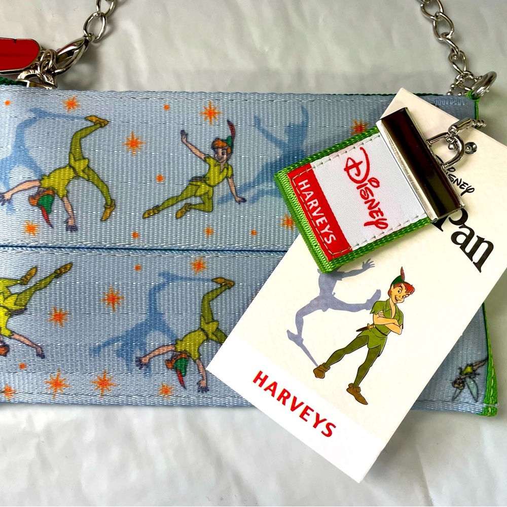 Harveys Seatbelt Disney Peter Pan Coin Purse Wristlet NWT